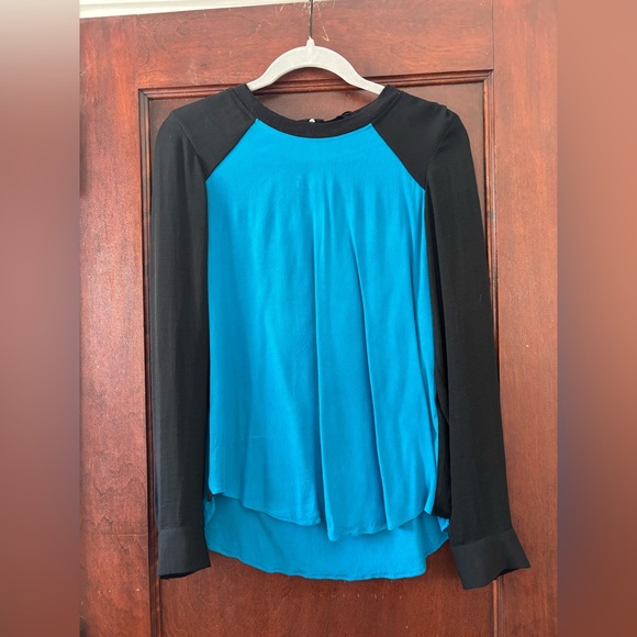 Rebecca Taylor Silk Long Sleeve Shirt Size 8 - Picture 1 of 5